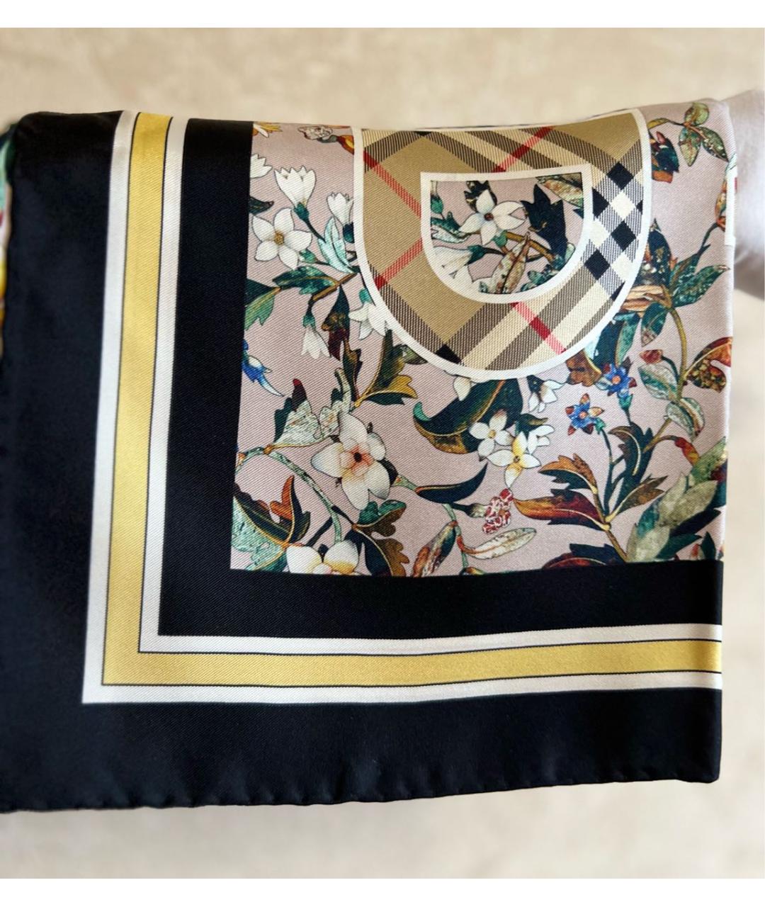 BURBERRY Мульти шелковый платок, фото 9