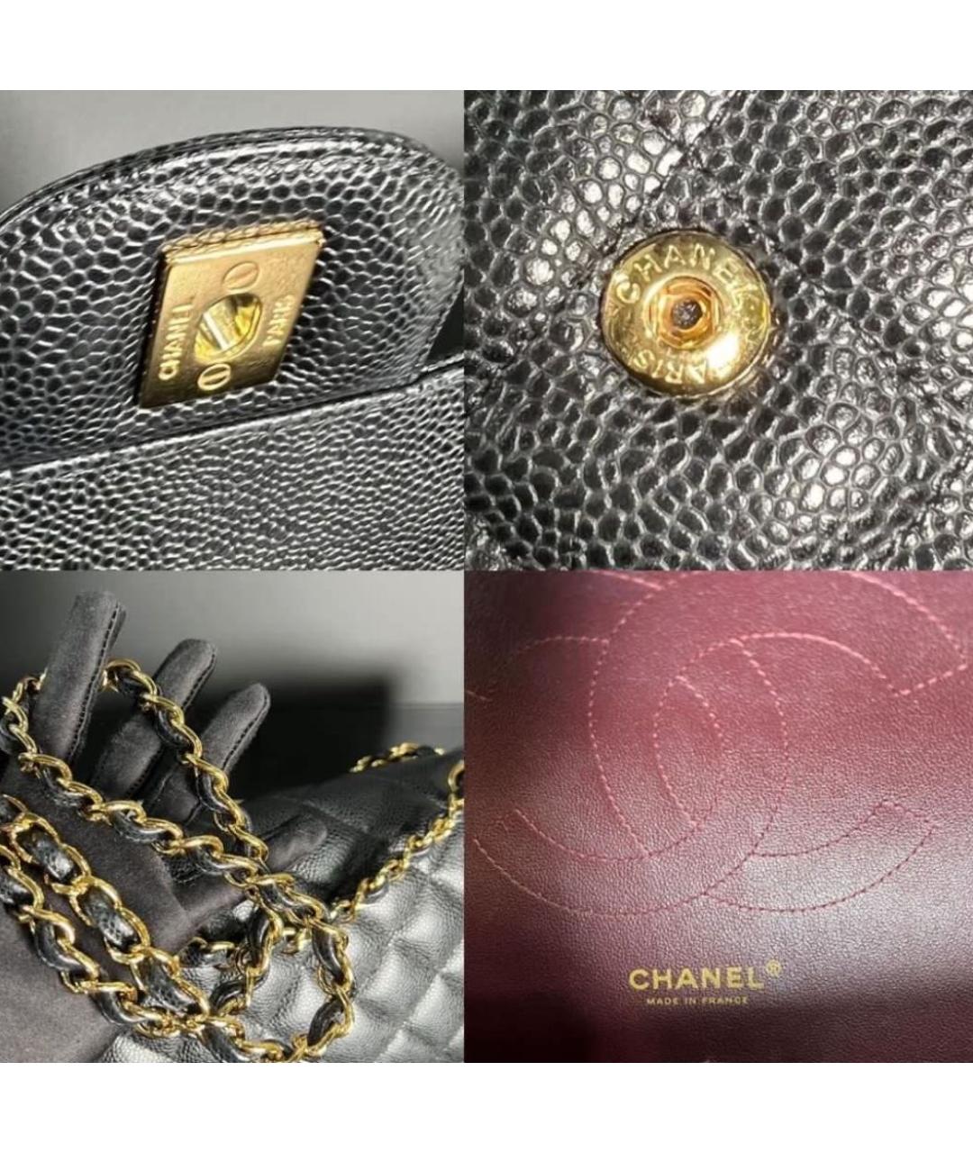 CHANEL Черная кожаная сумка через плечо, фото 4