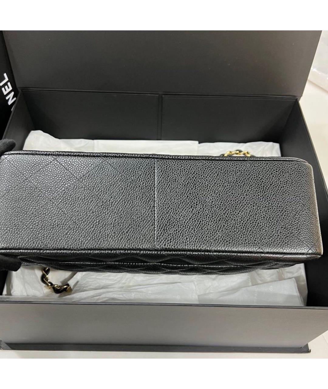 CHANEL Черная кожаная сумка через плечо, фото 3