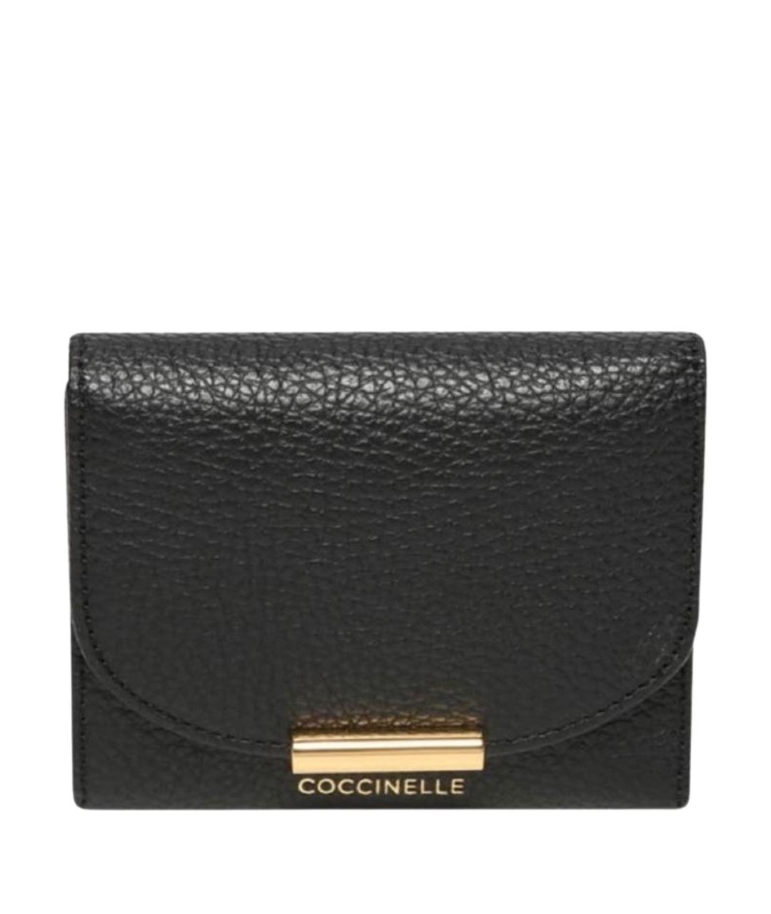 COCCINELLE Черный кожаный кошелек, фото 1