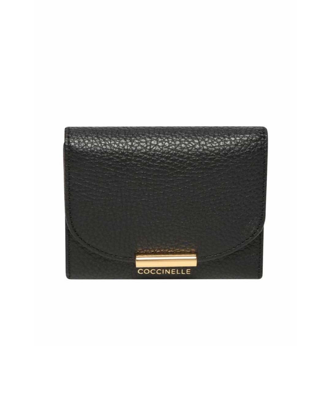 COCCINELLE Черный кожаный кошелек, фото 6