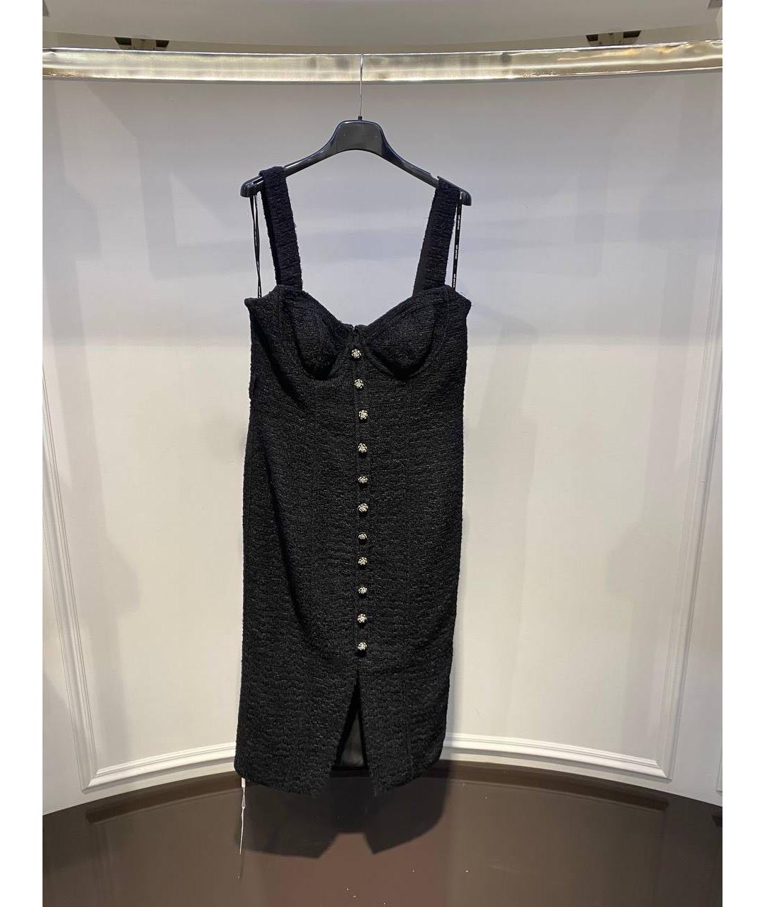 SELF-PORTRAIT Черное полиэстеровое повседневное платье, фото 3