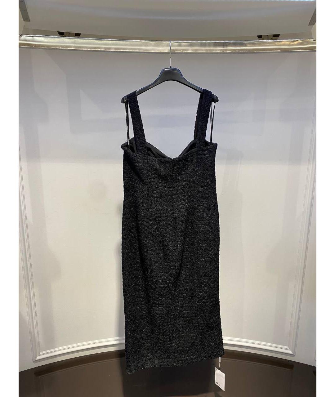 SELF-PORTRAIT Черное полиэстеровое повседневное платье, фото 4