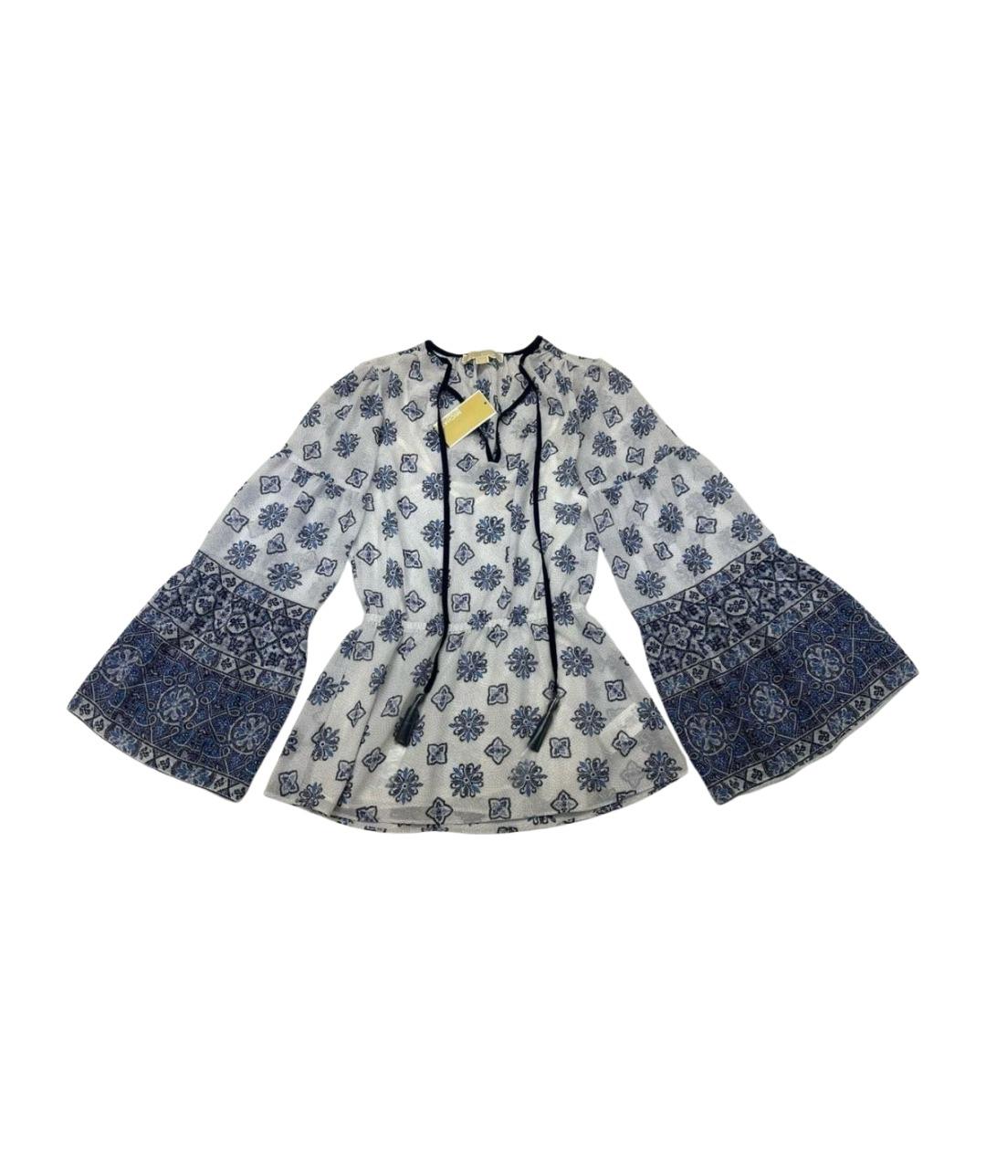 MICHAEL MICHAEL KORS Белая шифоновая блузы, фото 1