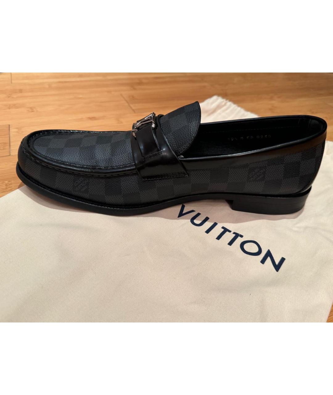 LOUIS VUITTON Серые лоферы, фото 3
