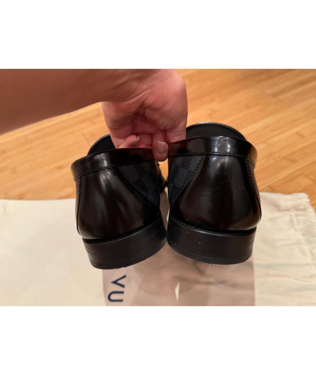 LOUIS VUITTON Серые лоферы, фото 5