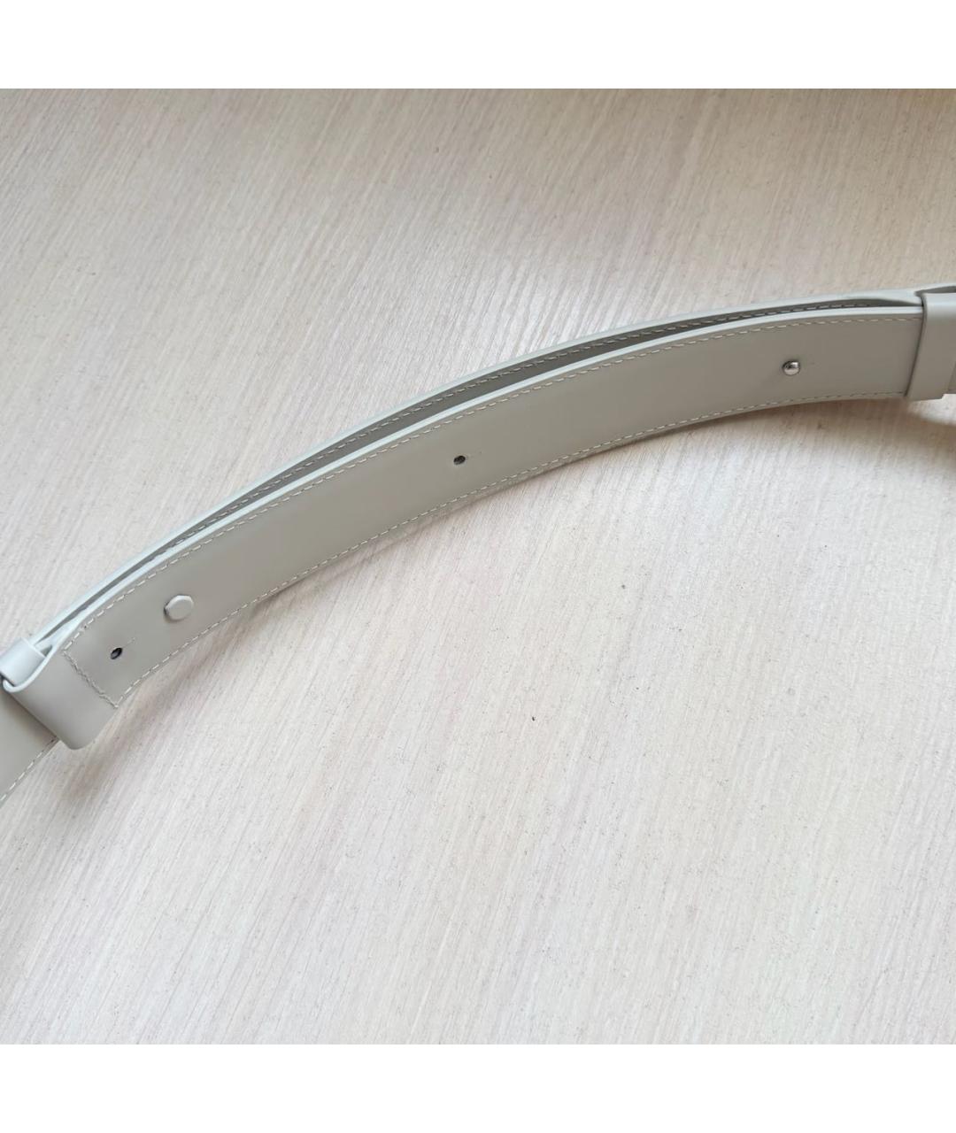 MAISON MARGIELA Бежевая кожаная сумка на плечо, фото 6