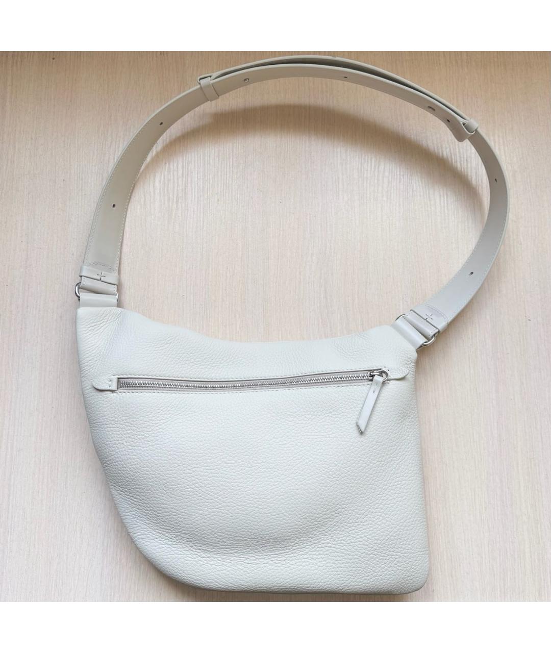 MAISON MARGIELA Бежевая кожаная сумка на плечо, фото 3