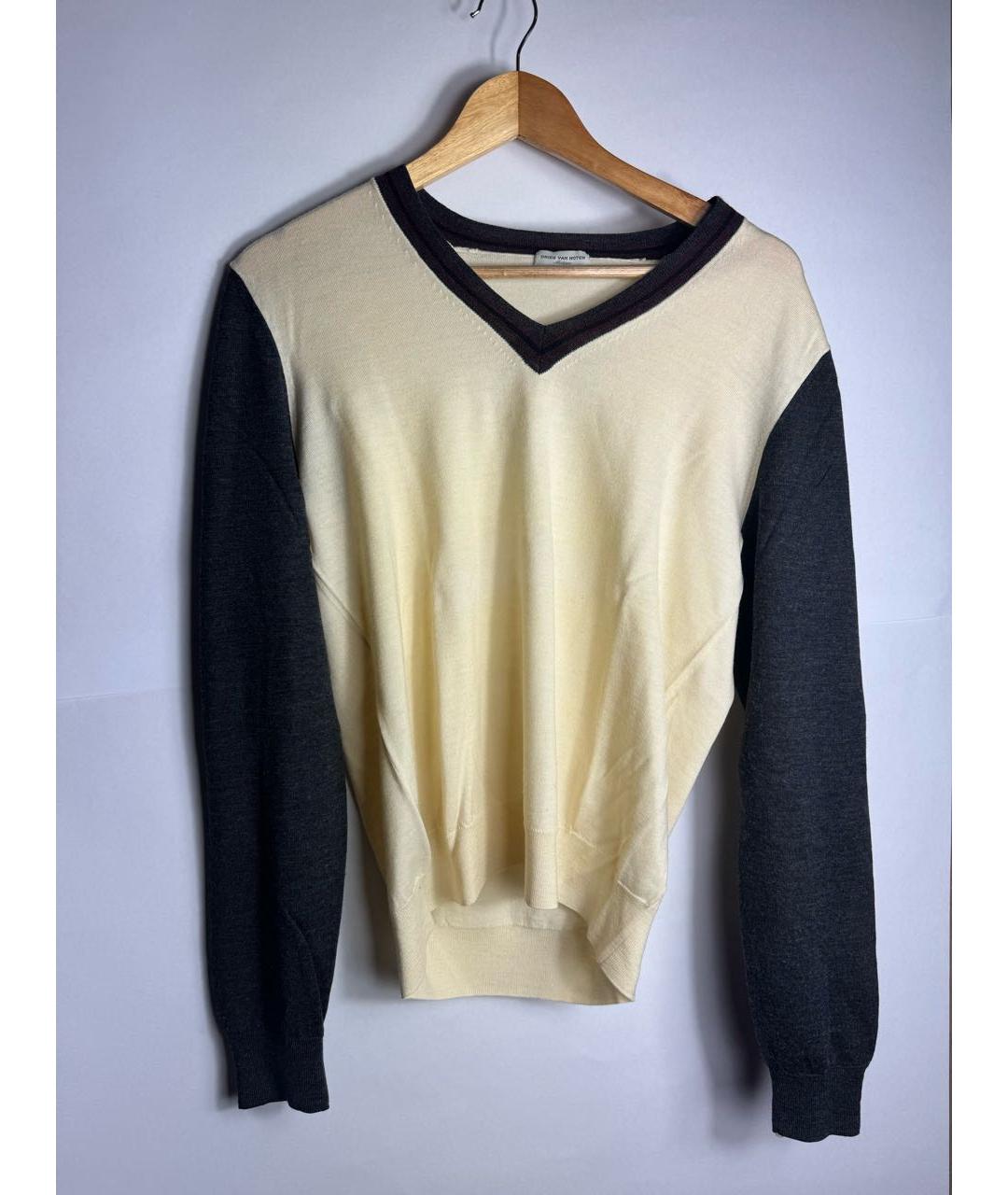 DRIES VAN NOTEN Белый хлопковый джемпер / свитер, фото 4