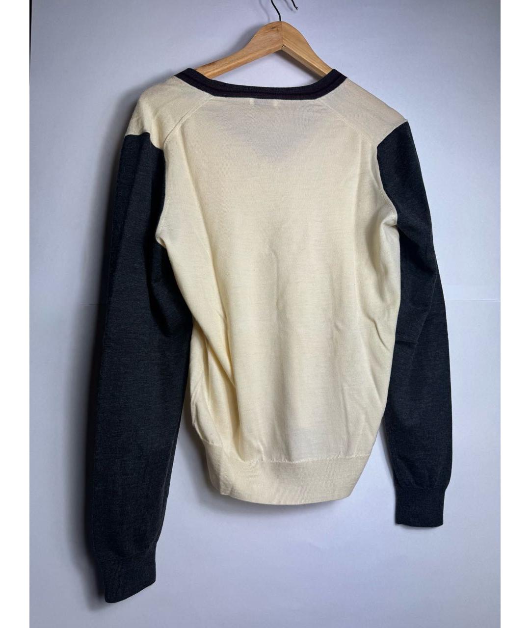 DRIES VAN NOTEN Белый хлопковый джемпер / свитер, фото 2