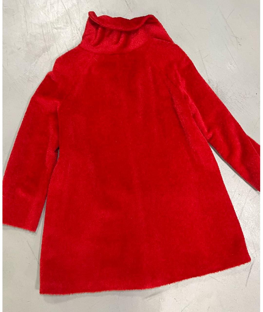 MAX MARA Красное меховое пальто, фото 2