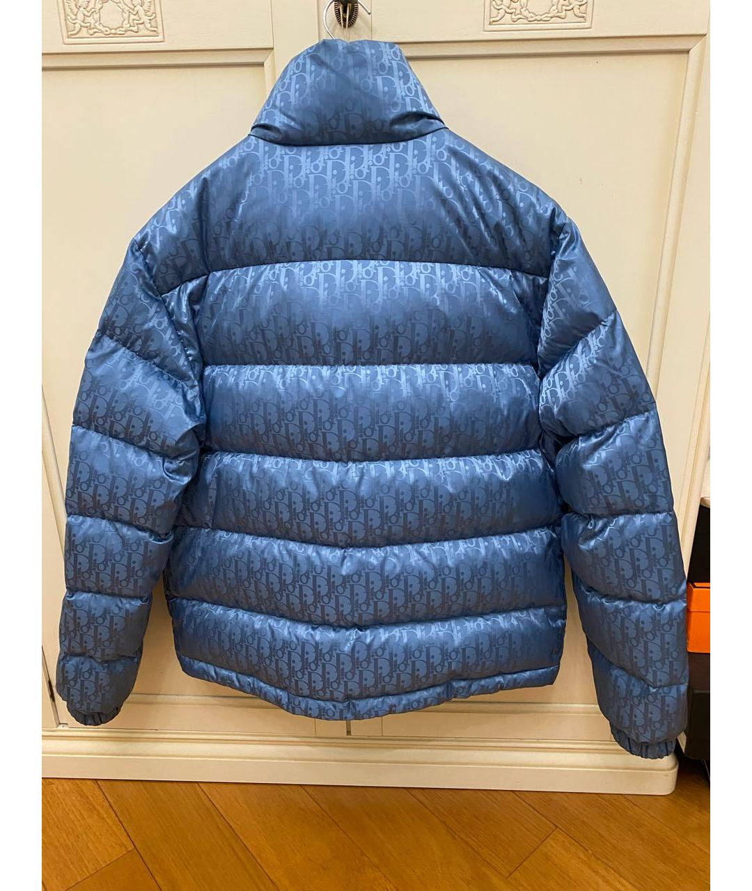 CHRISTIAN DIOR Синий полиамидовый пуховик, фото 2