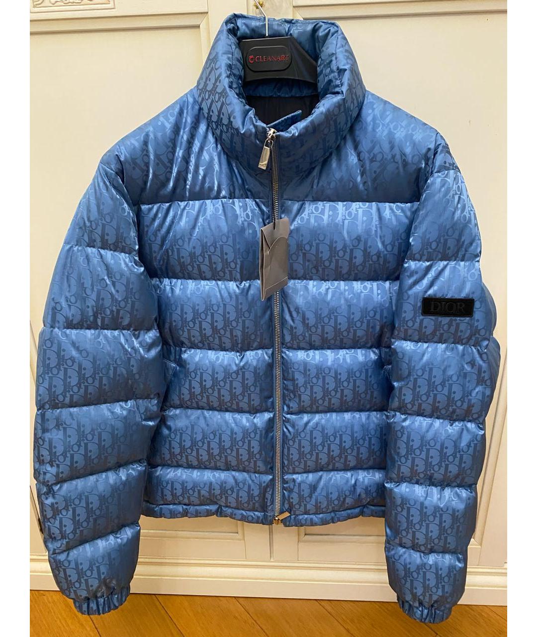 CHRISTIAN DIOR Синий полиамидовый пуховик, фото 9