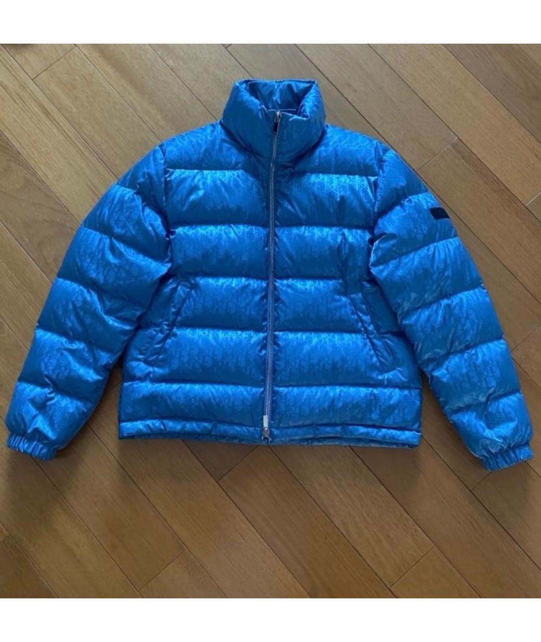 CHRISTIAN DIOR Синий полиамидовый пуховик, фото 8