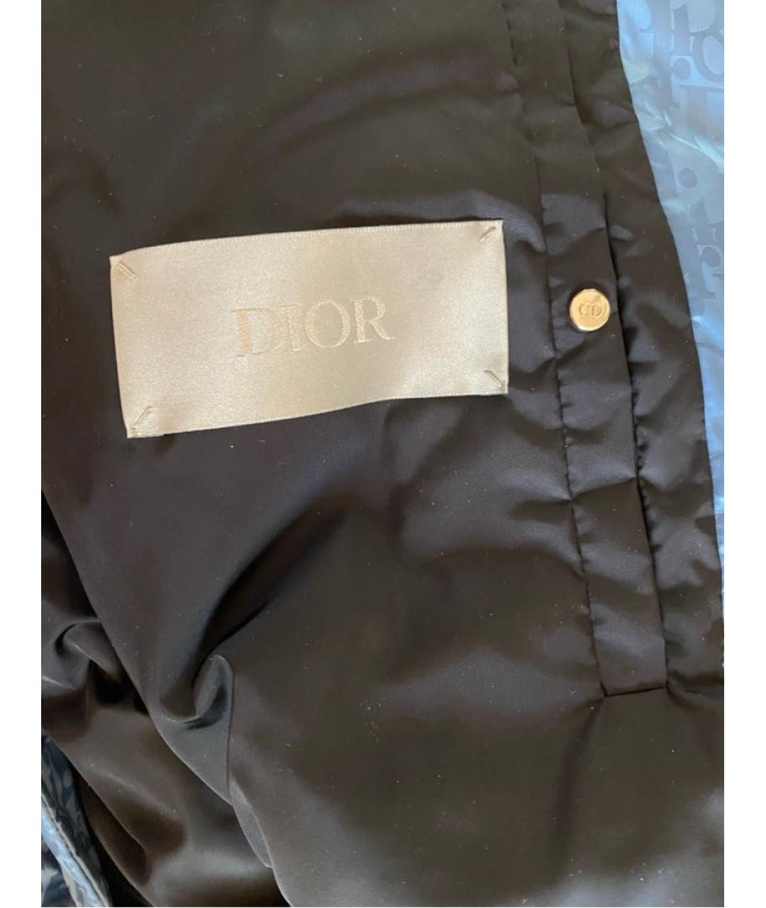 CHRISTIAN DIOR Синий полиамидовый пуховик, фото 7