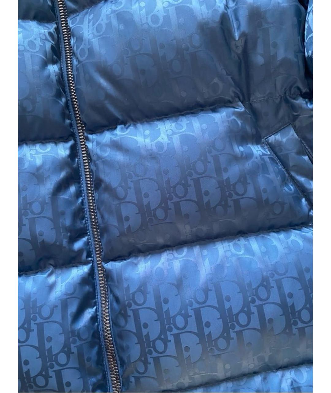 CHRISTIAN DIOR Синий полиамидовый пуховик, фото 5