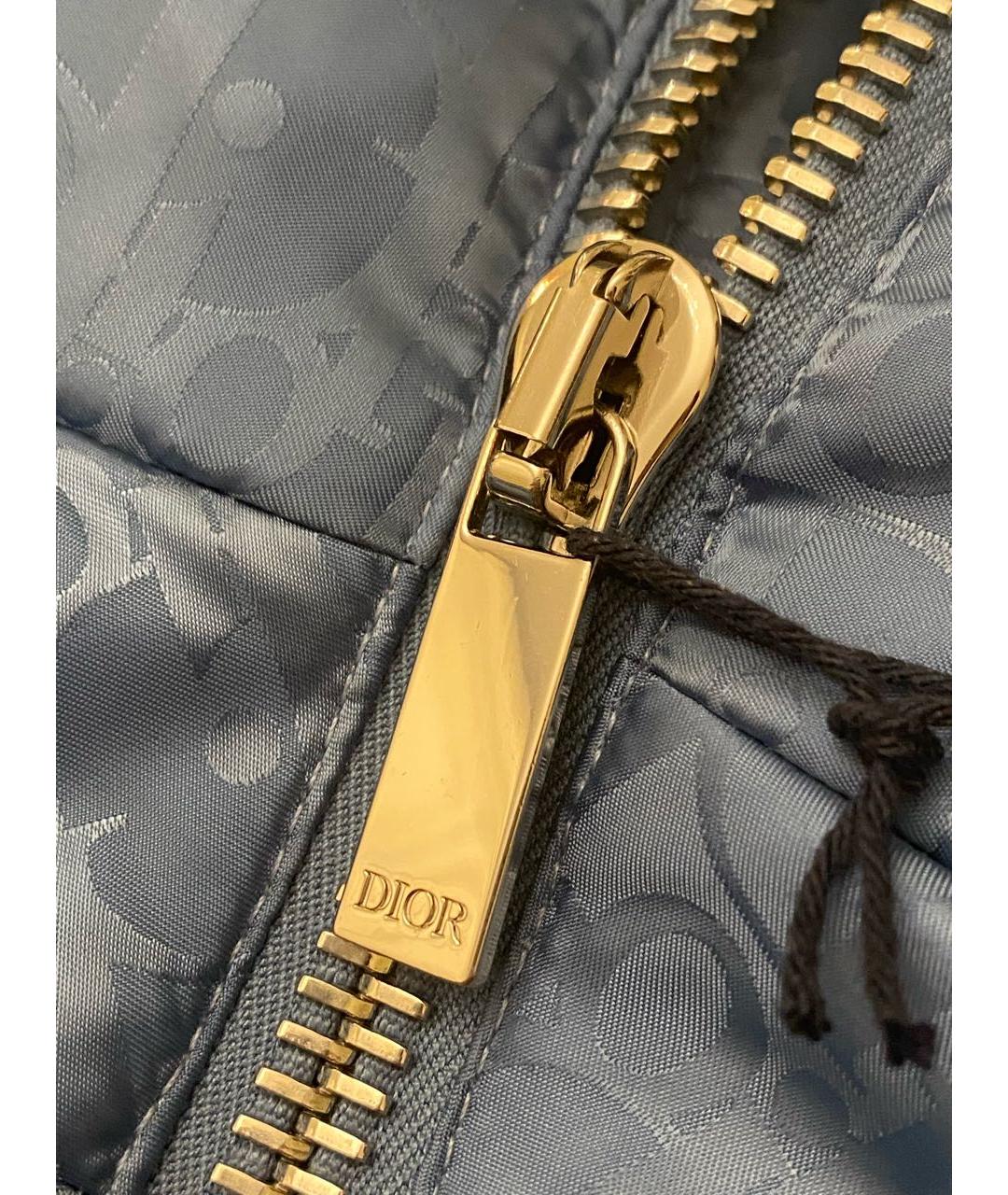 CHRISTIAN DIOR Синий полиамидовый пуховик, фото 3