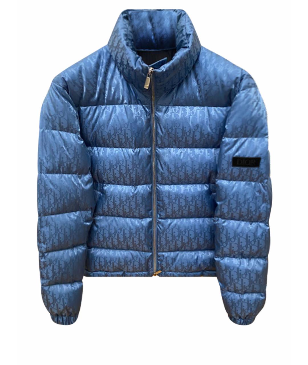 CHRISTIAN DIOR Синий полиамидовый пуховик, фото 1