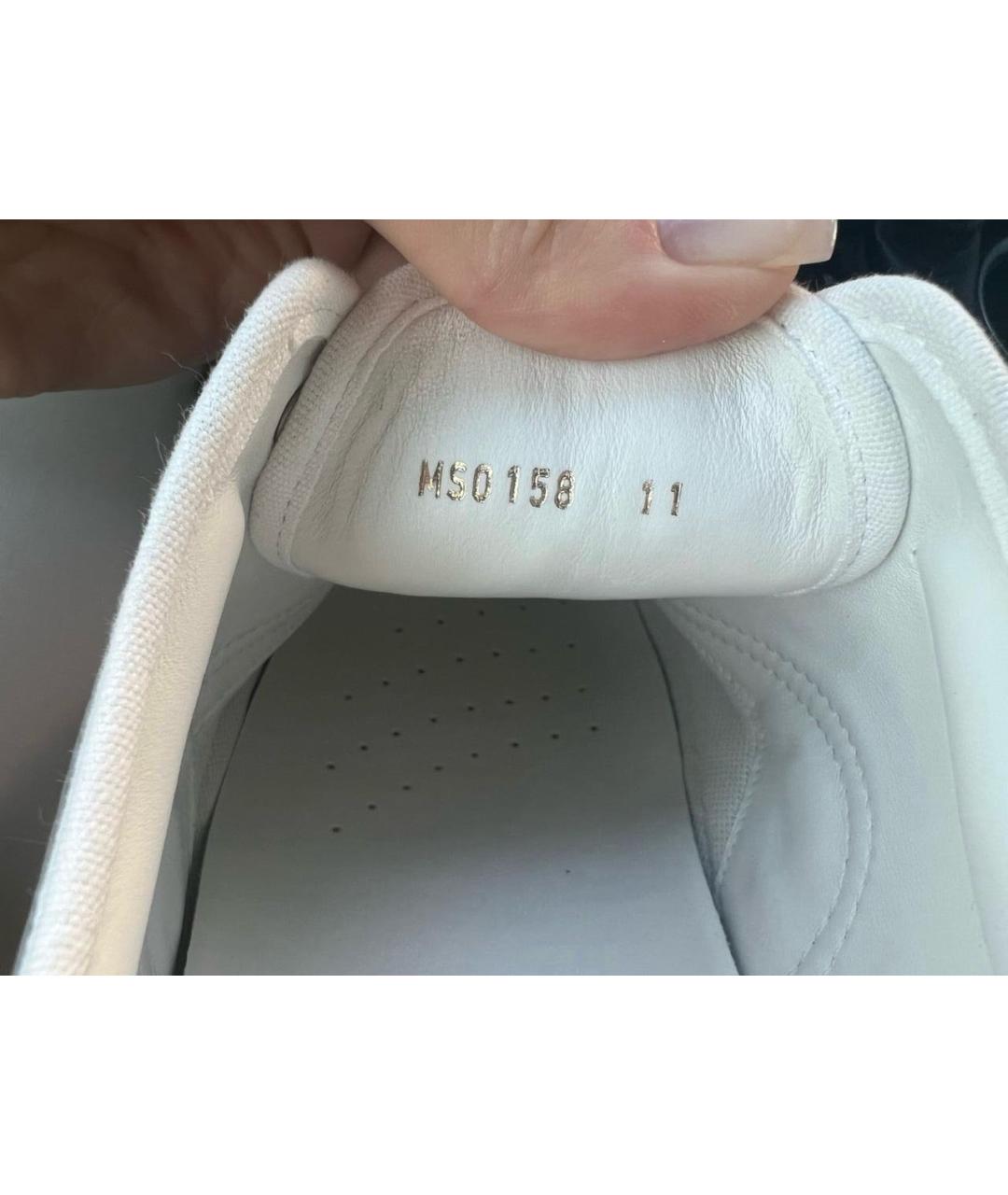 LOUIS VUITTON Синие кожаные низкие кроссовки / кеды, фото 2