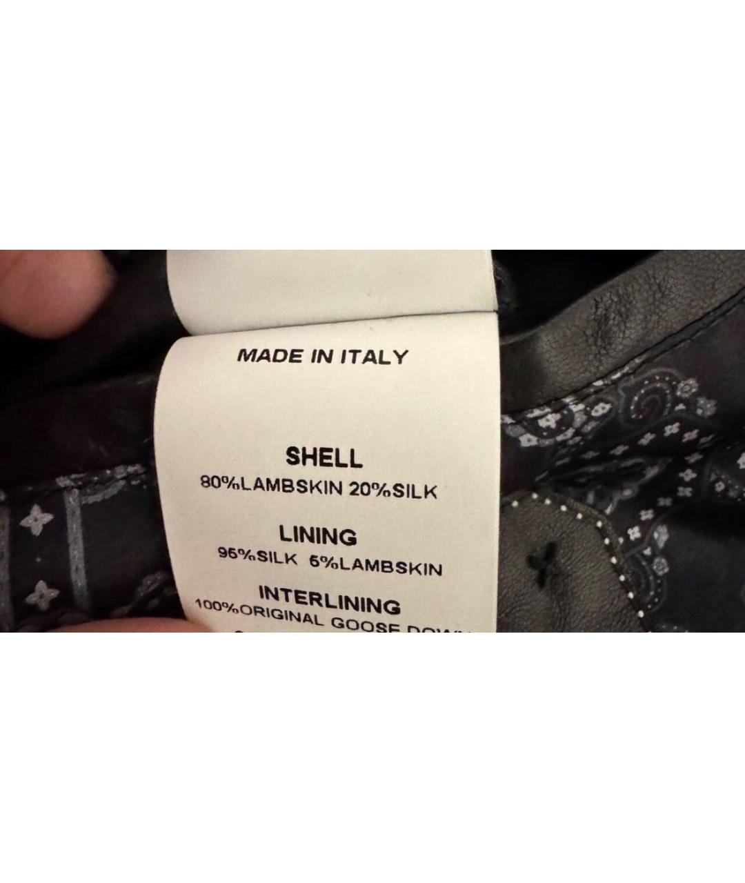 STEFANO RICCI Черная кожаная куртка, фото 8