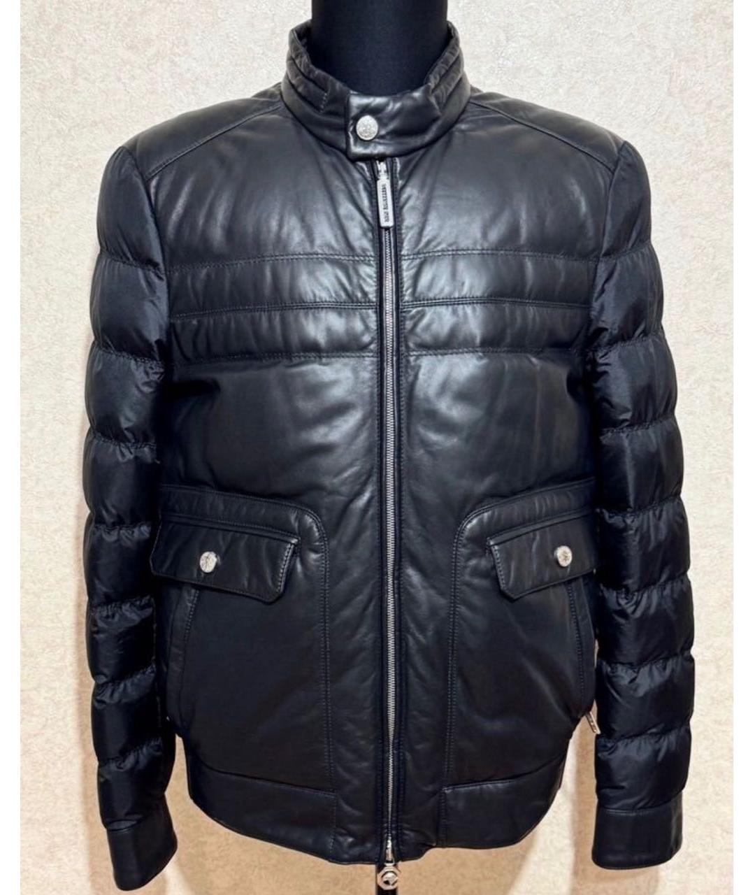 STEFANO RICCI Черная кожаная куртка, фото 9