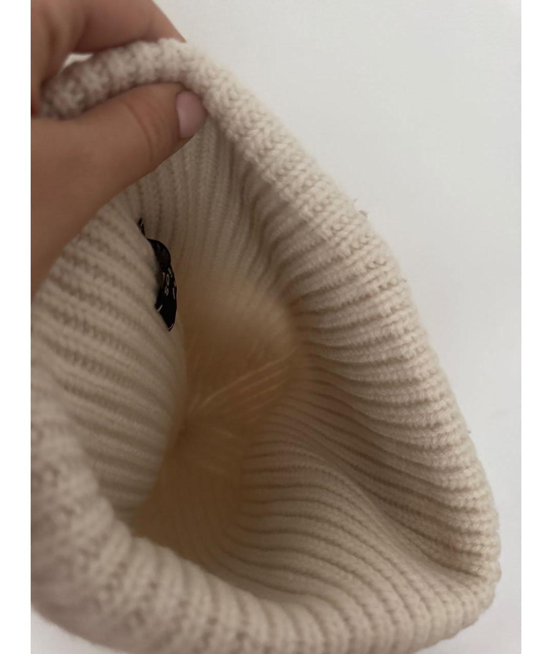 ACNE STUDIOS Бежевая шерстяная шапка, фото 4