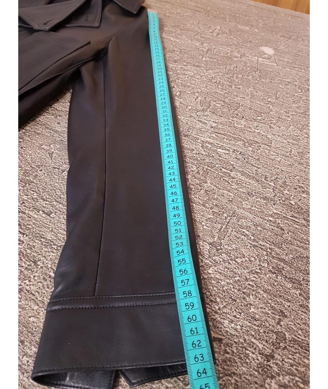 HELMUT LANG Черная кожаная куртка, фото 5