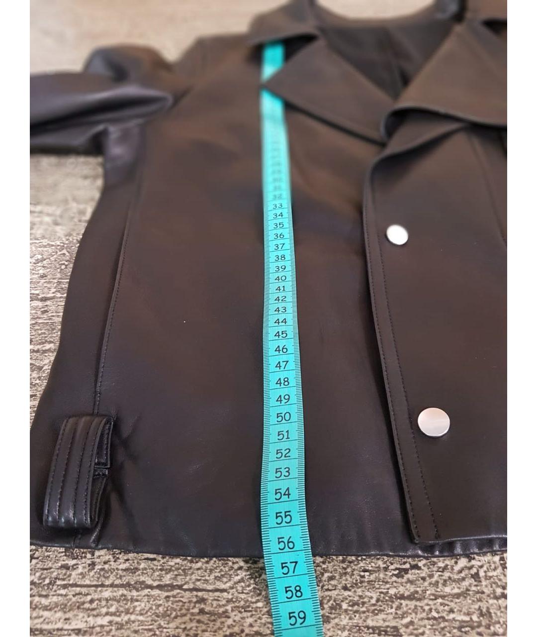 HELMUT LANG Черная кожаная куртка, фото 6