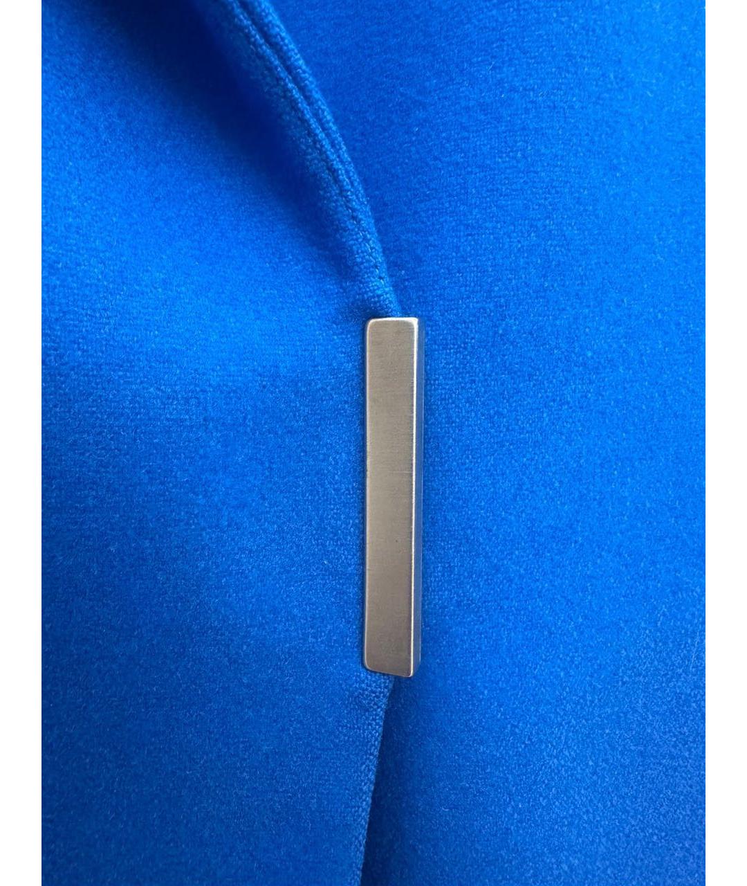 VICTORIA BECKHAM Синее шерстяное пальто, фото 5