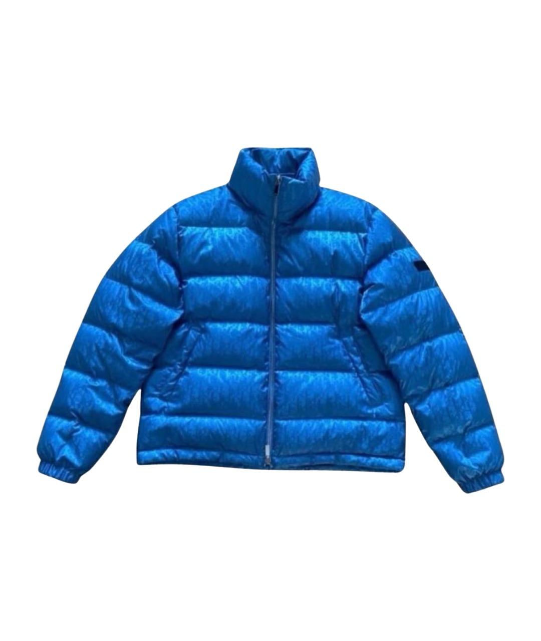 CHRISTIAN DIOR Синий полиамидовый пуховик, фото 1