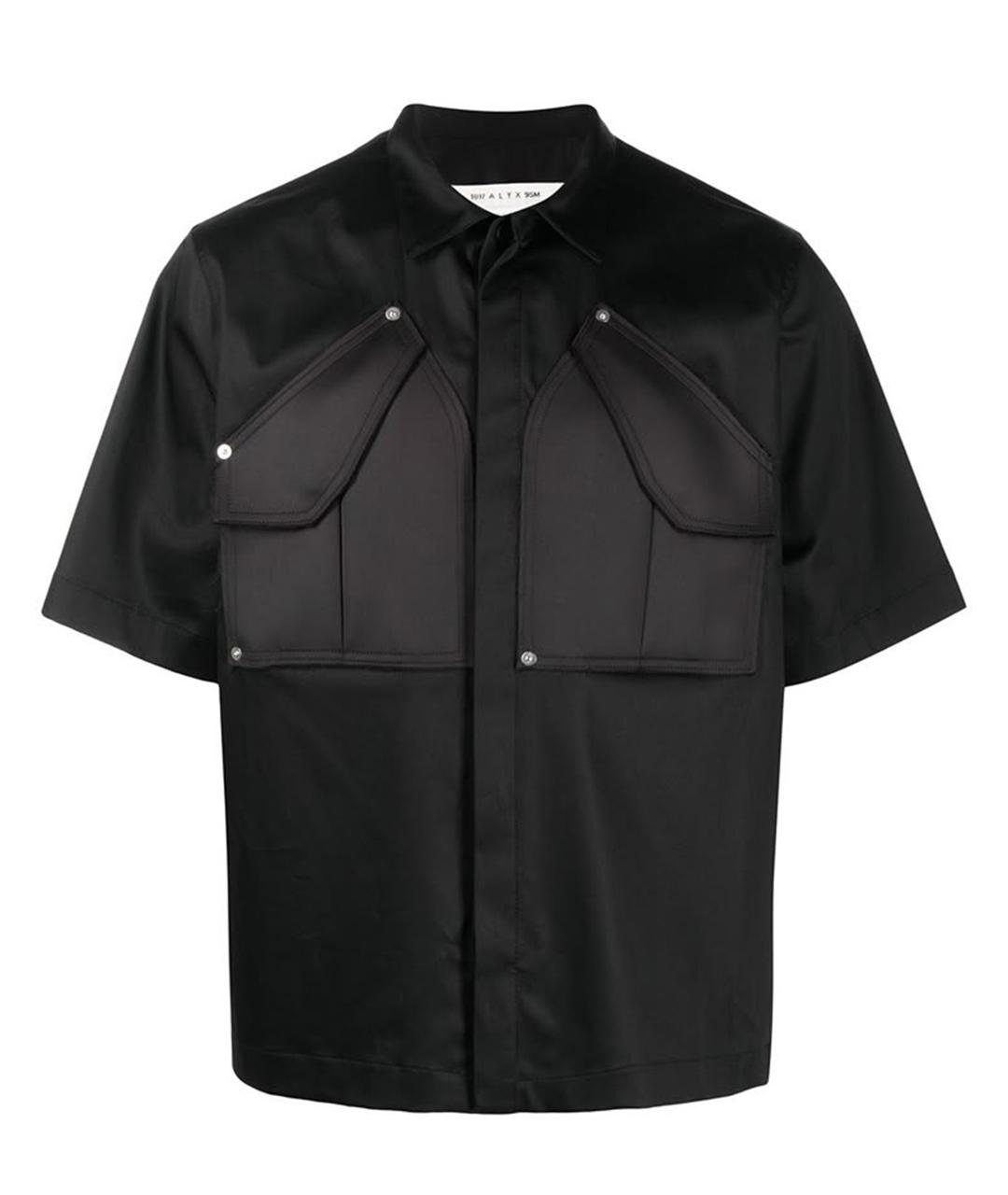 1017 ALYX 9SM Черная хлопковая рубашка, фото 10