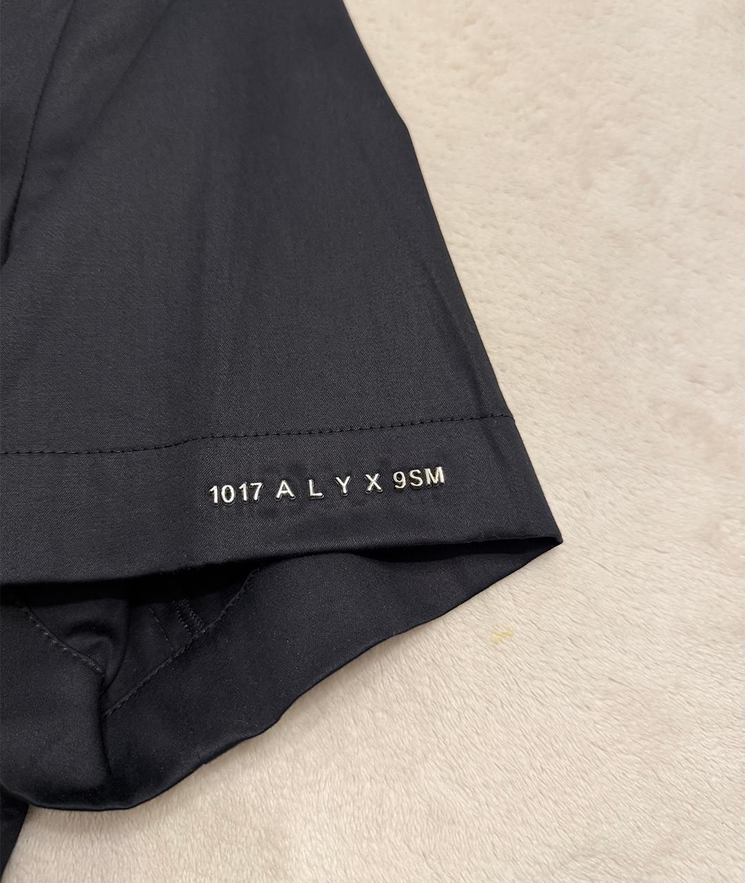 1017 ALYX 9SM Черная хлопковая рубашка, фото 4