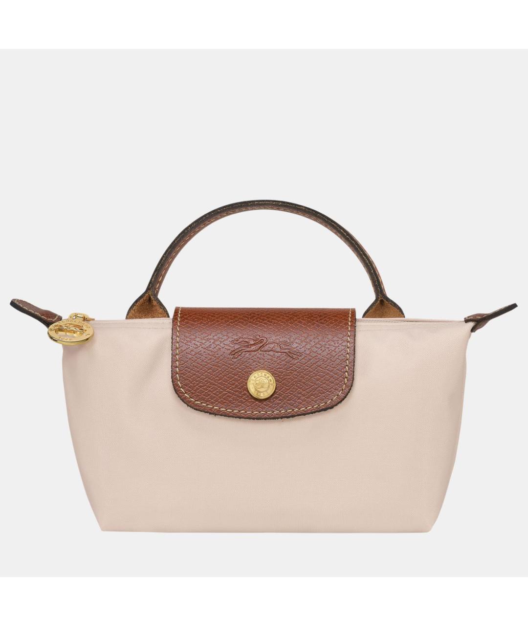 LONGCHAMP Бежевая сумка с короткими ручками, фото 9