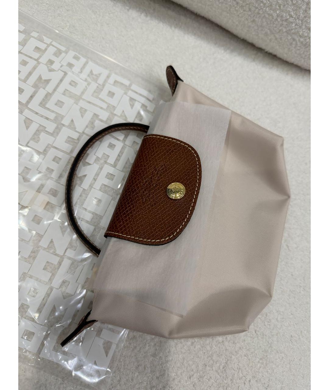 LONGCHAMP Бежевая сумка с короткими ручками, фото 4