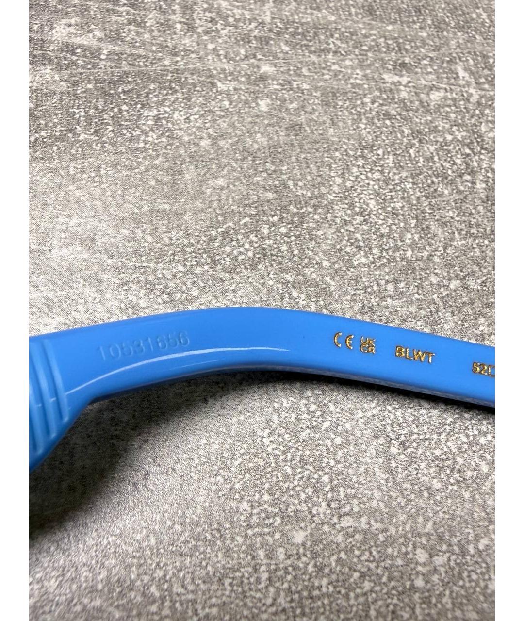 CHROME HEARTS Голубые пластиковые солнцезащитные очки, фото 8