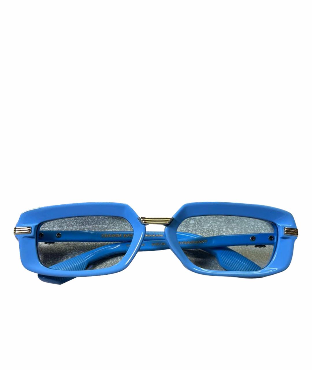 CHROME HEARTS Голубые пластиковые солнцезащитные очки, фото 1