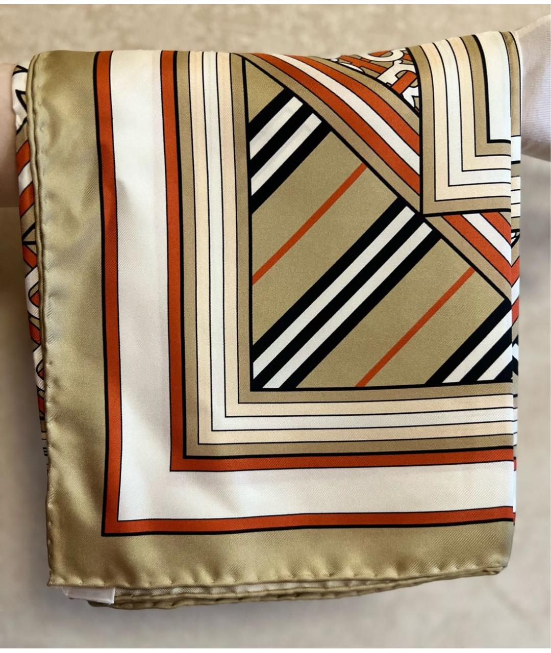 BURBERRY Мульти шелковый платок, фото 8