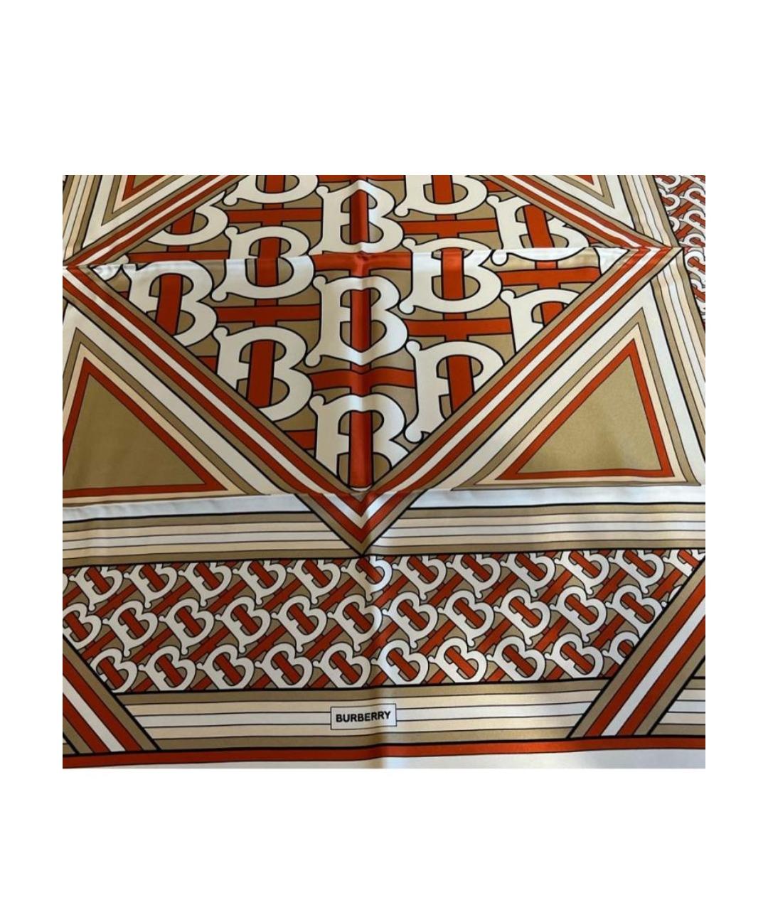 BURBERRY Мульти шелковый платок, фото 2