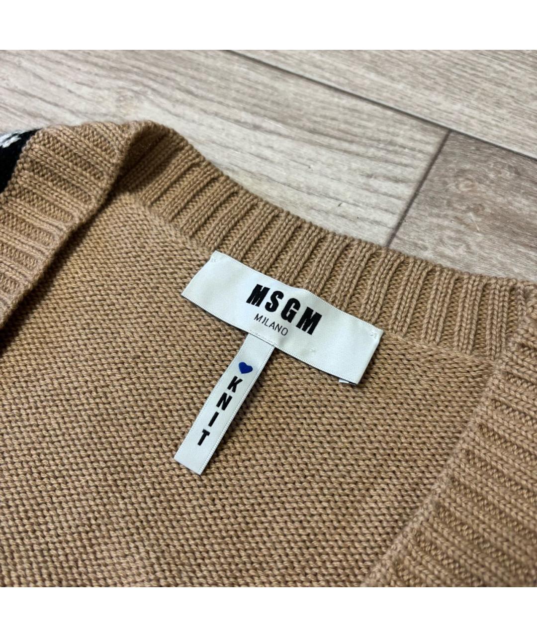 MSGM Мульти шерстяной кардиган, фото 4