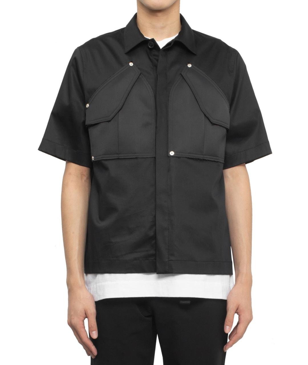 1017 ALYX 9SM Черная хлопковая кэжуал рубашка, фото 5