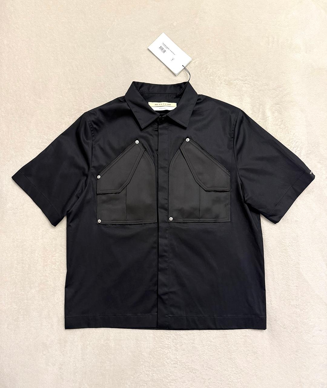 1017 ALYX 9SM Черная хлопковая кэжуал рубашка, фото 2