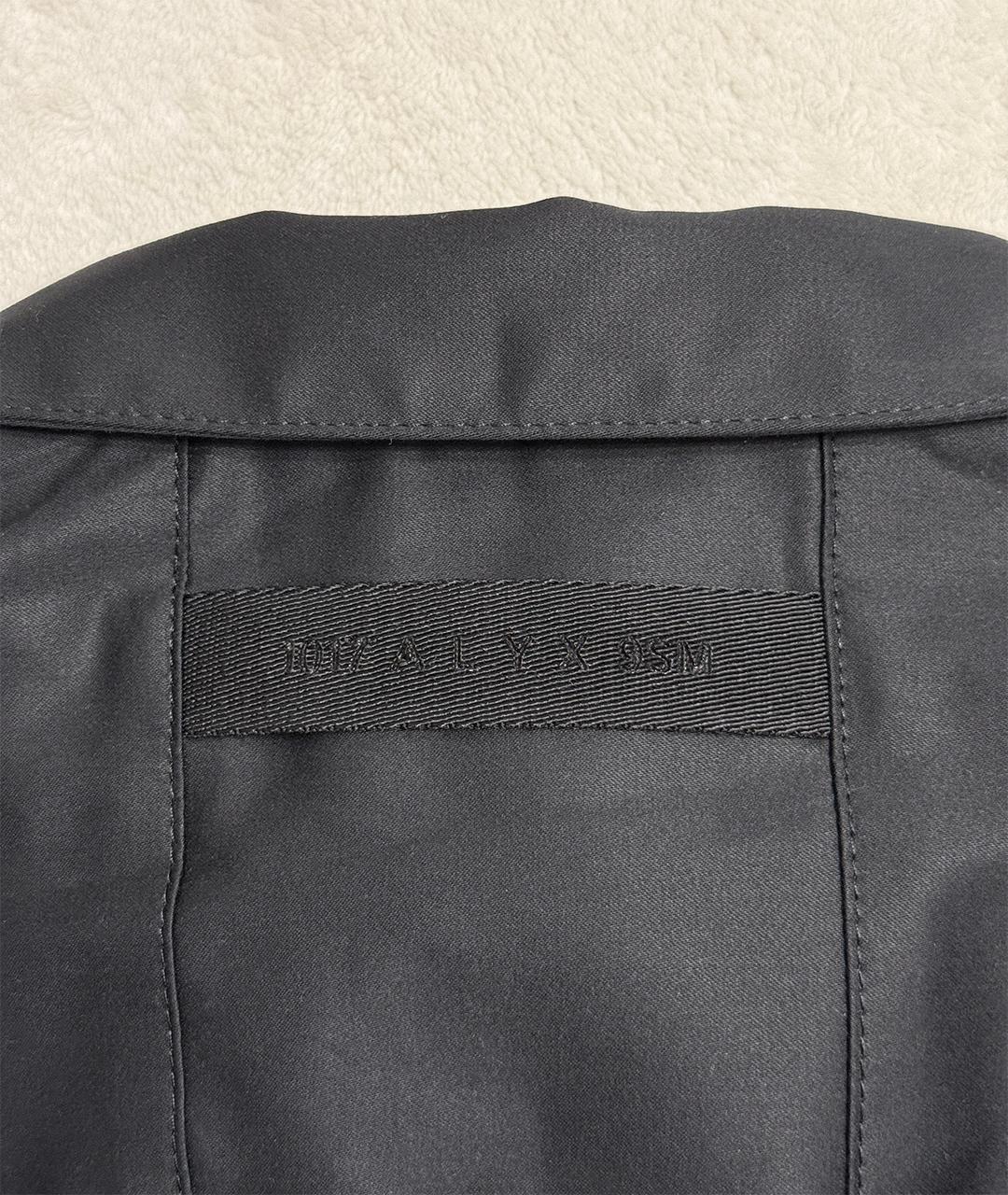 1017 ALYX 9SM Черная хлопковая кэжуал рубашка, фото 7