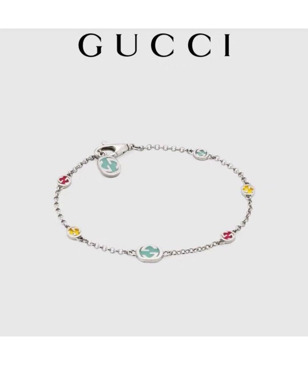 GUCCI Серебрянный серебряный браслет, фото 4
