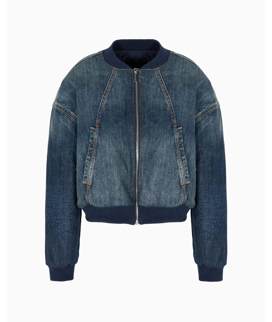 ARMANI EXCHANGE Синяя деним куртка, фото 1