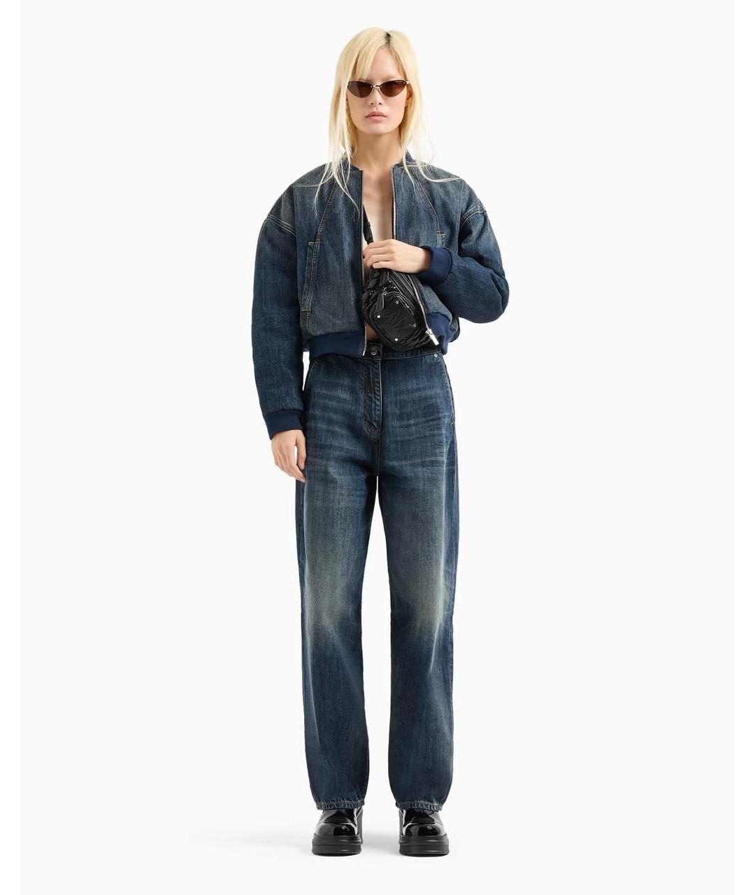 ARMANI EXCHANGE Синяя деним куртка, фото 4