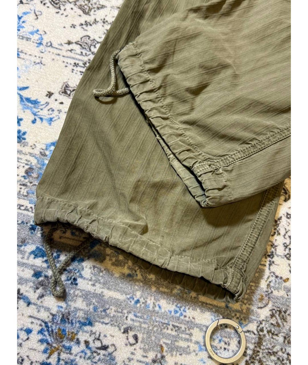 STONE ISLAND Коричневые хлопковые повседневные брюки, фото 8