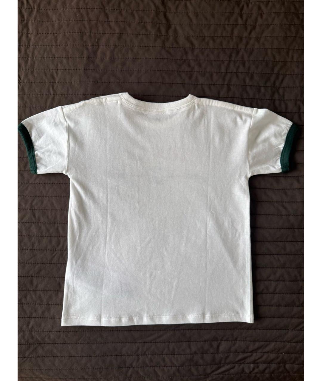 GUCCI KIDS Белая хлопковая детская футболка, фото 3