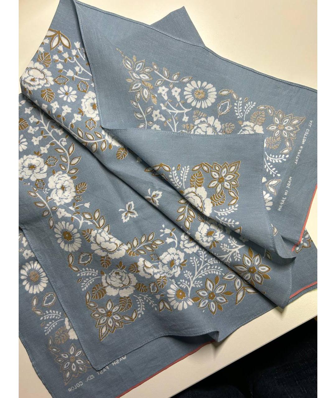 Kapital Синий хлопковый платок, фото 5