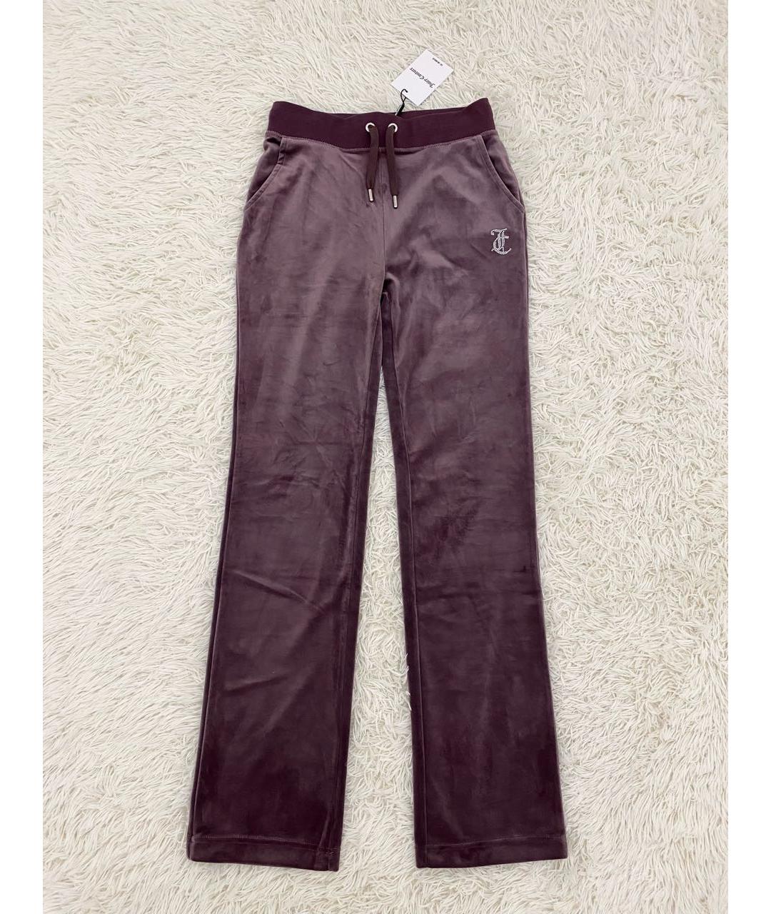 JUICY COUTURE Фиолетовый велюровый спортивные костюмы, фото 2