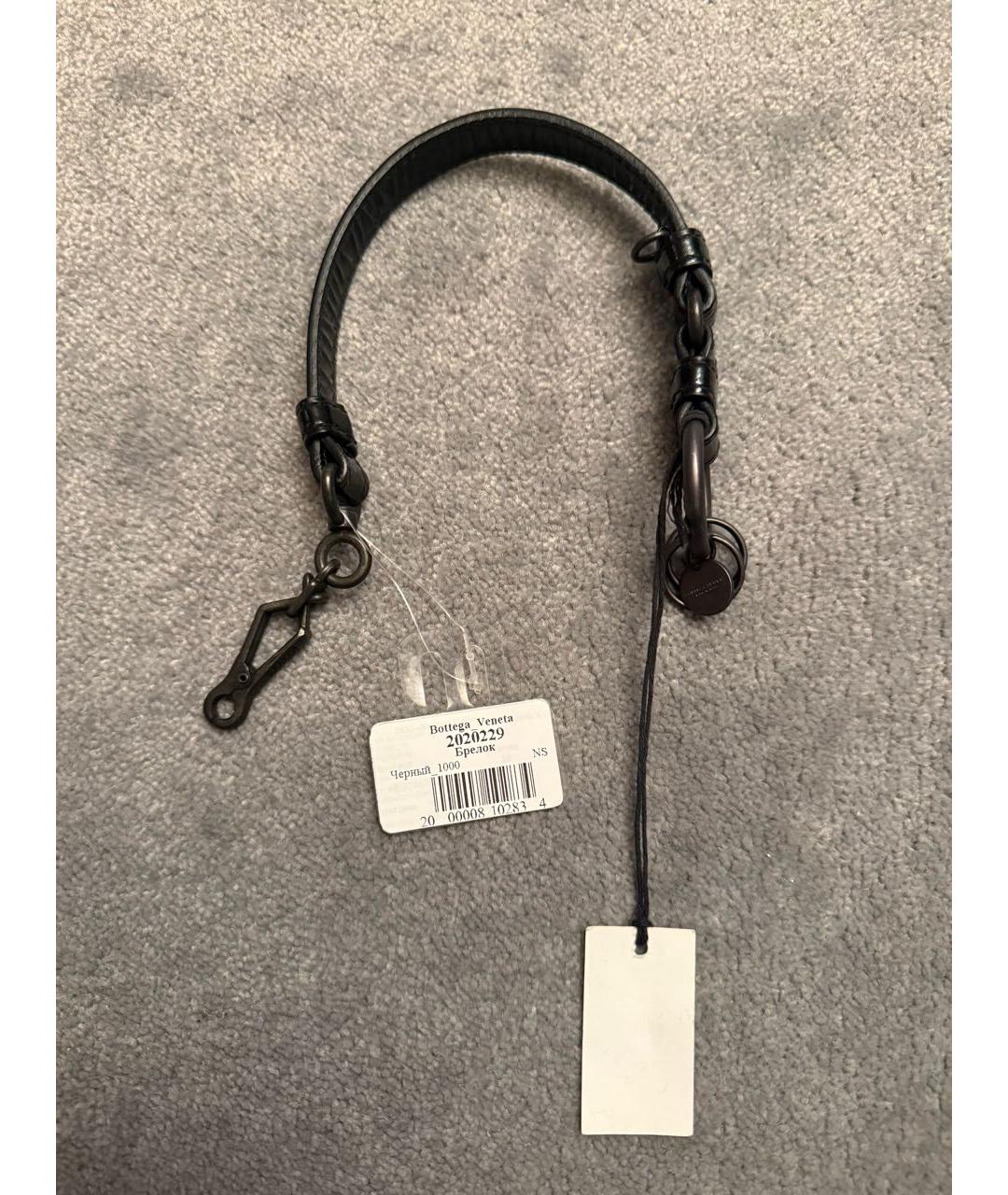 BOTTEGA VENETA Черный брелок, фото 2